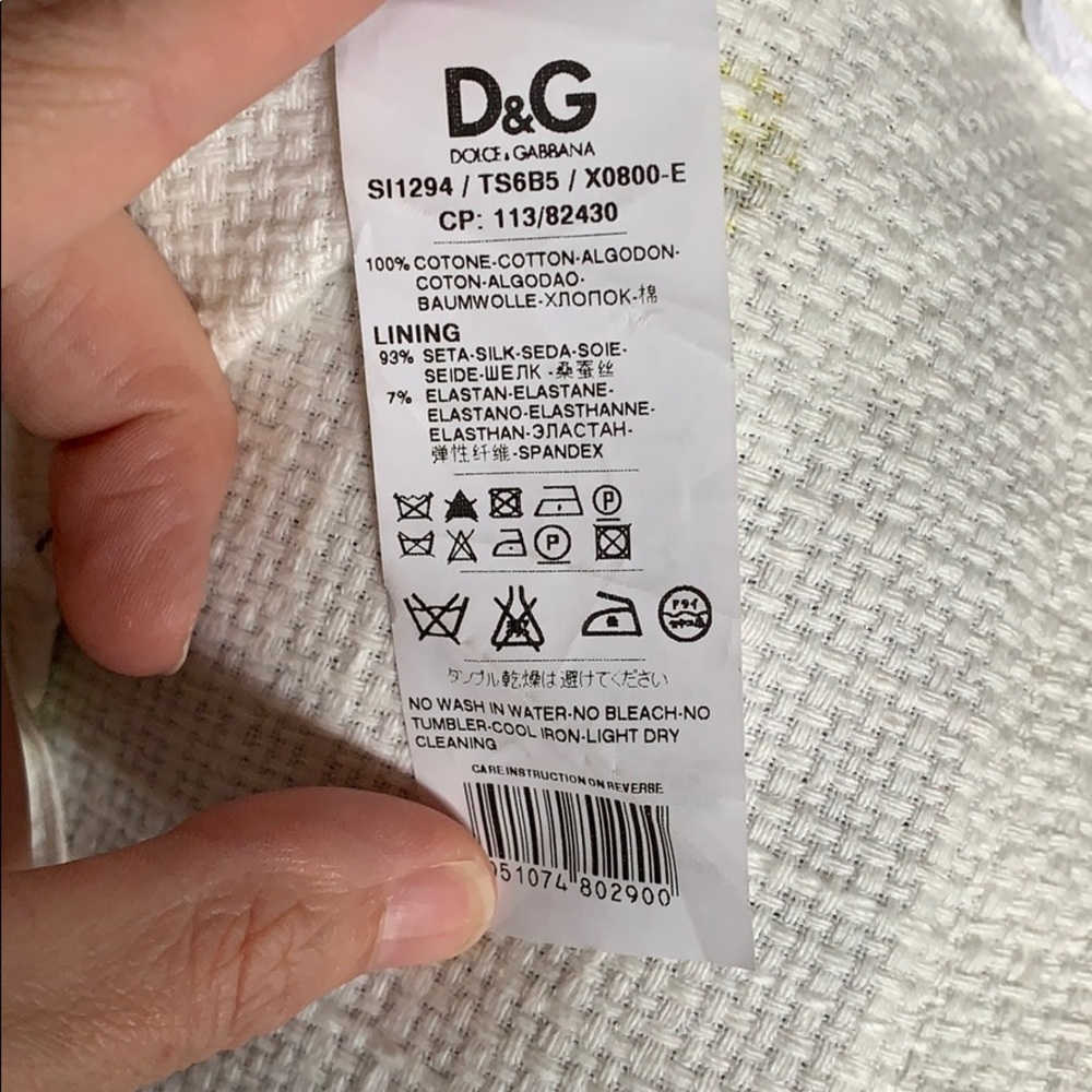 Dolce & Gabbana Daisy Print 90’s Mini Skirt Size 40, XS - Picture 8 of 8